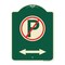 Signmission No ParkingW/ Bidirectional Arrow Heavy-Gauge Aluminum Architectural Sign, 24" x 18", G-1824-23656 A-DES-G-1824-23656 - alternate 1